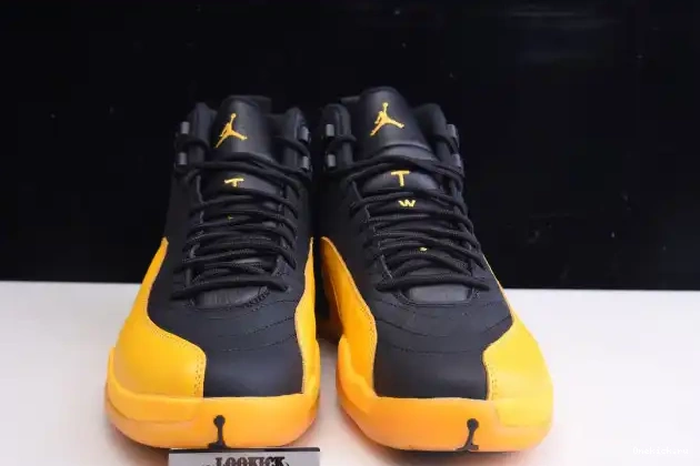One Kick Black Jordan Retro 12 Gold University Air 130690-070 0701